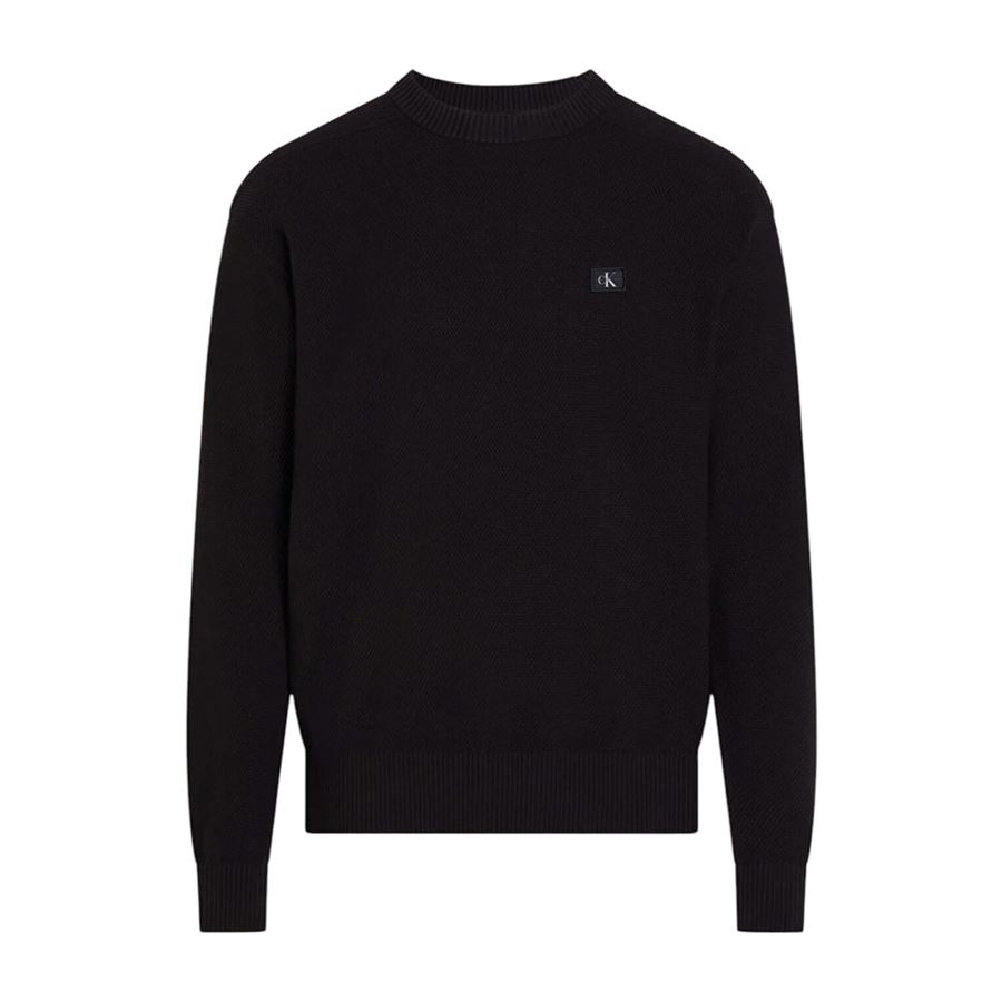 Maglione in maglia testurizzata di cotone da uomo Calvin Klein | J30J326746BEH